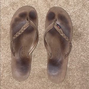 rainbow flip flops